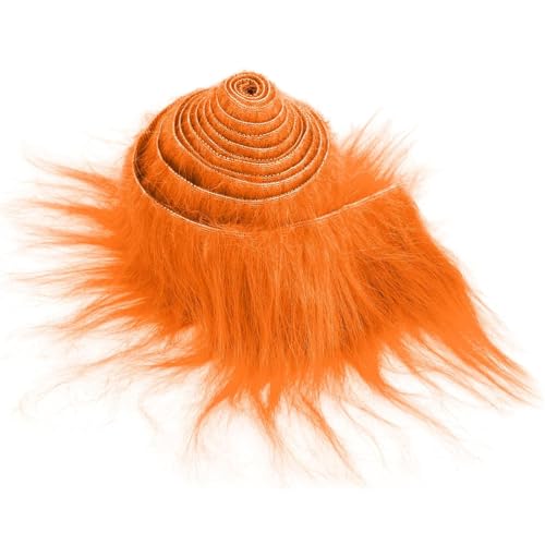 CANRNYACBZ Fell Zum Basteln Kunstpelz Fellstoff Flauschige Kunstfell Meterware Fell Stoff Kunstfell Band Kunstleder Plüsch Ideal zum Gnome Beard Santa Hair Dwarf, Basteln,5x150cm von CANRNYACBZ