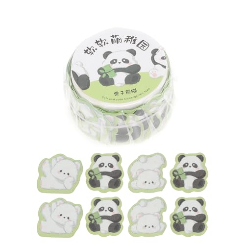 CAPASTEC Klebeband, Cartoon Dekoratives Masking Tape, Pandas Muster Bastelbedarf Tape für Journaling Scrapbooking DIY Handwerk Planer Journal von CAPASTEC