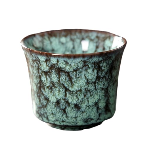CAPIJIONG 120ml/4oz Bunte Brennofen Transformation Keramik Master Teetasse - grün von CAPIJIONG