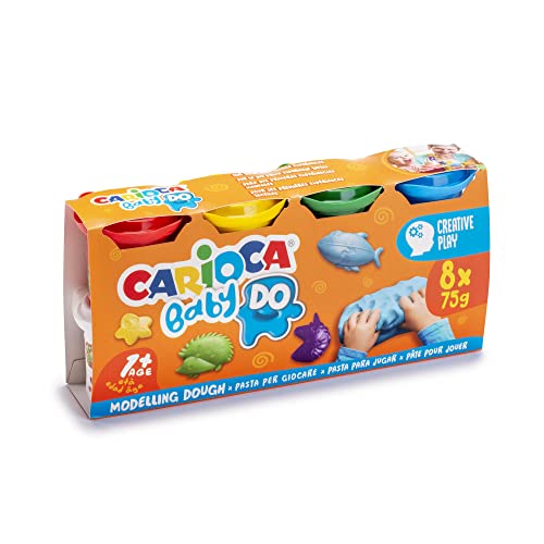 Modelliermasse für Babys, 8 x 75 g von Carioca