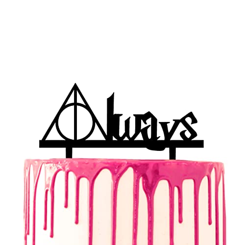 CARISPIBET Tortenaufsatz mit Aufschrift "Always", dekorativ, vom Film inspirierte Acryl-Silhouette von CARISPIBET