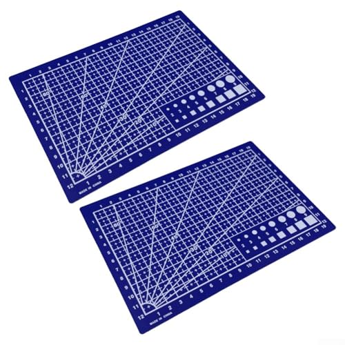 2 x selbstheilende Schneidebretter für alle Ihre Bastelprojekte (2 x A5-Blau) von CARMOTTER