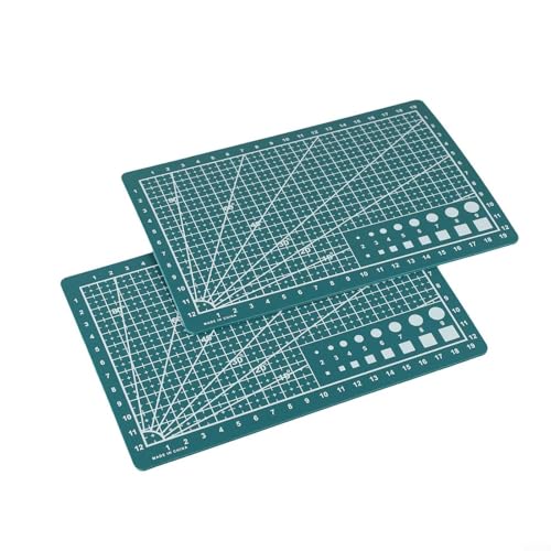 2 x selbstheilende Schneidebretter für alle Ihre Bastelprojekte (2 x B Grün) von CARMOTTER