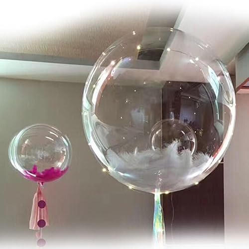 Bobo-Luftballons, transparent, transparent, Bobo-Ballons, Hochzeit, Party, Dekoration für Fotoshooting, Geburtstag, Party, Hochzeit, 50,8 cm, 10 Stück von CARMOTTER