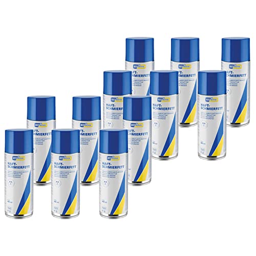 12x CARTECHNIC Haftschmierfett Haftöl Haftschmierspray Sprühfett Schmierfett 400ml von CARTECHNIC