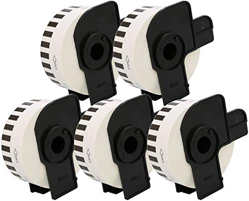 5 x DK-22210 29mm x 30.48m Endlos-Etiketten kompatibel für Brother P-Touch QL-500 QL-550 QL-560 QL-570 QL-700 QL-710W QL-720NW QL-800 QL-810W QL-820NWB QL-1050 QL-1100 QL-1110NWB Etikettendrucker von CARTRIDGES KINGDOM