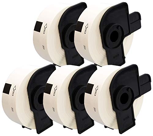 5 x DK11201 29mm x 90mm Adressetiketten (400 Stück/Rolle) kompatibel zu Brother P-Touch QL-500 QL-550 QL-560 QL-570 QL-700 QL-710W QL-720NW QL-800 QL-810W QL-820NWB QL-1050 QL-1060N QL-1100 QL-1110NWB von CARTRIDGES KINGDOM