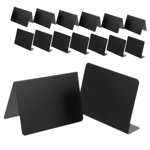 CATIEBYE 12st Tischnummernschild Stehendes Message Board Tafel Mit Küchennotizen Tafelschild Schilder Für Nachrichtentafeln Mini-tafeln Für Lebensmittel Tisch-memoboard Acryl Black von CATIEBYE