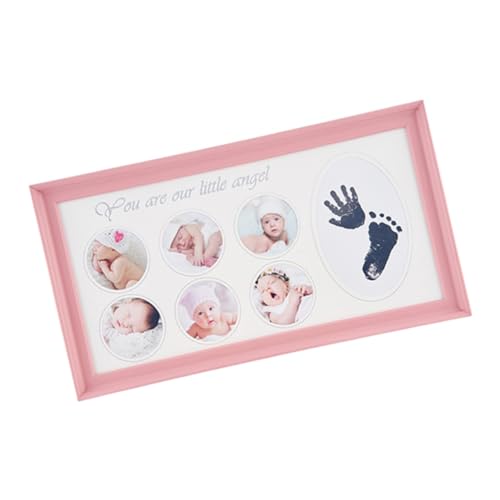 CATIEBYE 1PC Hand Und Fußabdruck Foto Rahmen DIY Bilderrahmen Für Babyhand Und Fußabdrücke Kreatives Erinnerungsstück Zur Feier Von Meilensteinen von CATIEBYE