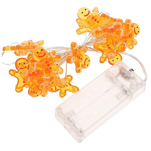 CATIEBYE 1Pc LED Lebkuchenmann Lampe Lichterkette Für Kinderzimmer Weihnachtsdeko Innen Warmweiß Dekorativ Ideal Für Festliche Stimmung Und Gemütliche Atmosphäre von CATIEBYE