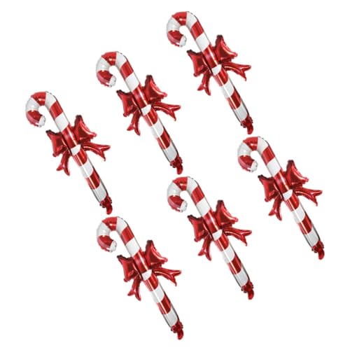 CATIEBYE 6 Stück Aluminiumfolie Für Weihnachtsfeiern Zubehör Für Rennsport Luftballons Weihnachtsdekoration Weihnachtsballons Für Partys Aluminiumfolie von CATIEBYE