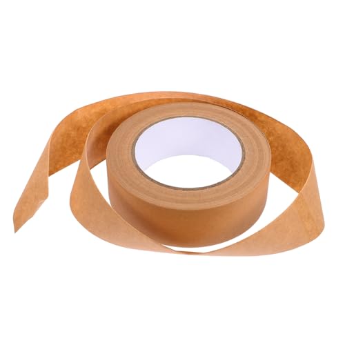 CATIEBYE Kraftpapier Paketklebeband Rolle Selbstklebendes Verpackungsklebeband Ideal Für Kartonversiegelung Transparentes Packband Für Geschenkpapierschneider Und Handabroller von CATIEBYE