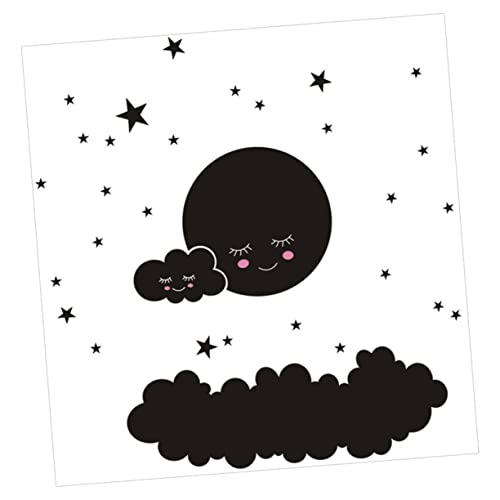 CATIEBYE Wandaufkleber Set Mit Wolken Mond Und Sternen Abnehmbare DIY Wanddekoration Für Kinderzimmer Selbstklebende Leuchtende Wandtattoos Zur Raumgestaltung Für Jungen Und ädchen von CATIEBYE