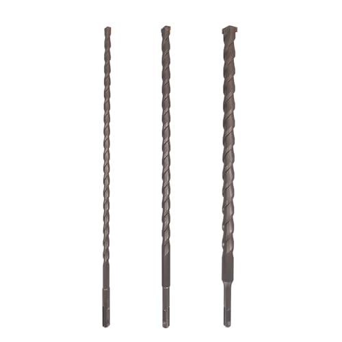 CAVATINY SDS Plus Bohrer Set 3-teilig, 400mm lang, Durchmesser 10,14,20mm mit 4 Schneiden, hartmetallbestückt, SDS Plus Bohrersatz, ideal für Bohrungen in Ziegel, Zement, Stein und Beton von CAVATINY