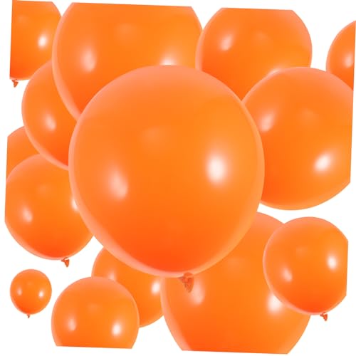 CAXUSD 100st Oranger Ballon Füller Für Partytüten Orangefarbene Kürbisballons Gänseblümchen-ballon Lkw-ballon Verbrannte Orangefarbene Luftballons Partydekorationen Ballon Fallen Emulsion von CAXUSD