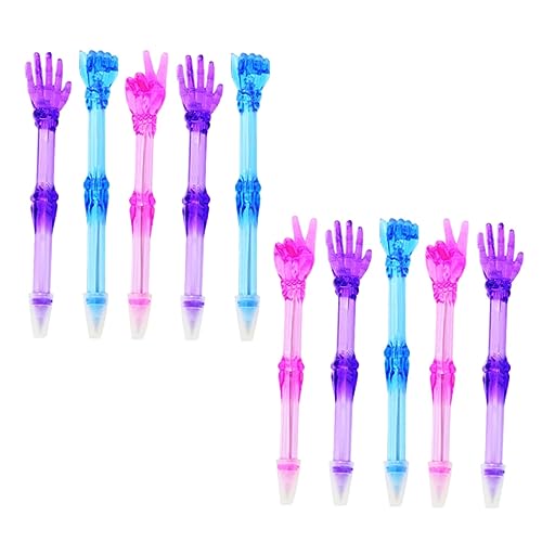 CAXUSD 10St Kugelschreiber Stifte Finger Punkt funkeln Gelschreiber feine Spitze gel ink pen gel roller pen geschenkeidee plasure rubux Schülerbedarf Gelschreiber für Journaling Plastik von CAXUSD