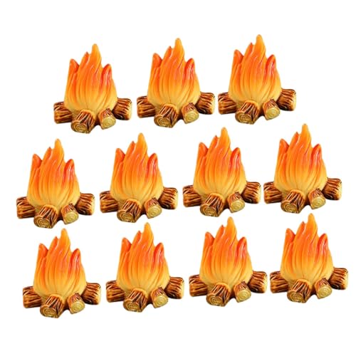 CAXUSD 12St Feuerschmuck bastelzeug Craft Lagerfeuer-Party-Dekoration Mini-Blumentöpfe Spielzeuge Modelle falsches Lagerfeuer Lagerfeuer- Flamme Ornamente Zubehör schmücken vorgeben von CAXUSD