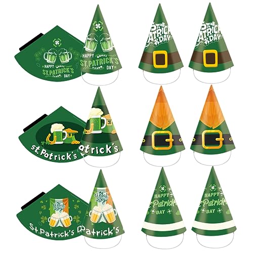 CAXUSD 12St Irisches Festival Hut st patricks day dekoration st.patricks day accessories dekorativer Partyhut st. Patricks Day Kopfschmuck Party- -Kopfschmuck Kostüm für die Party von CAXUSD