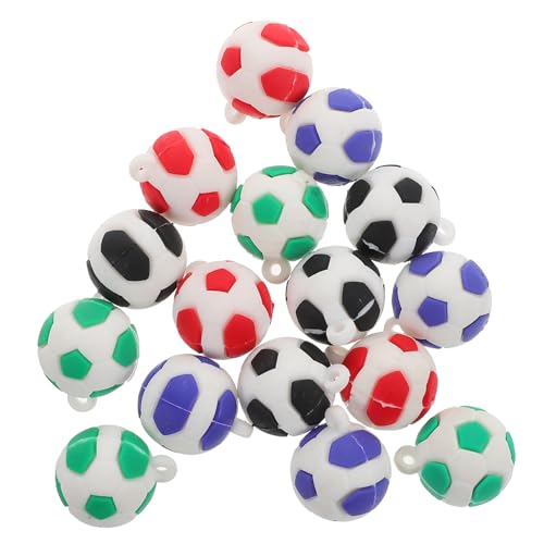 CAXUSD Fußball- 16 Stück Pvc Sport-charm-armbänder Vielseitiges Zubehör Für Das Schmuckbasteln von CAXUSD