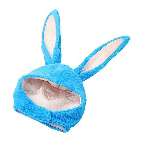 CAXUSD 1Stk Hut mit Hasenohren Plüschmütze Hasenmütze zu Ostern weihnachtskostüm zubehör Hasenleckerli lustig osterhasenkostüme easter bunny costume Party-Neuheitshut Plüsch-Partyhut Blue von CAXUSD