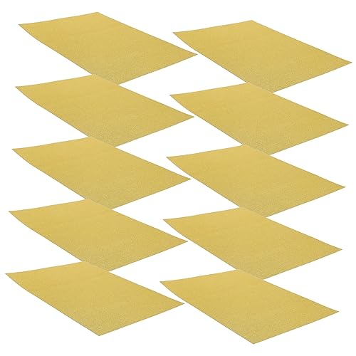 CAXUSD 20 Blatt Bastelpapier Karton Karten Kraftpapier Farbiger Karton Goldschimmernder Karton Umschläge Schwarzer Karton Bastelpapier Spielzeug Glitzernder Karton Goldene von CAXUSD