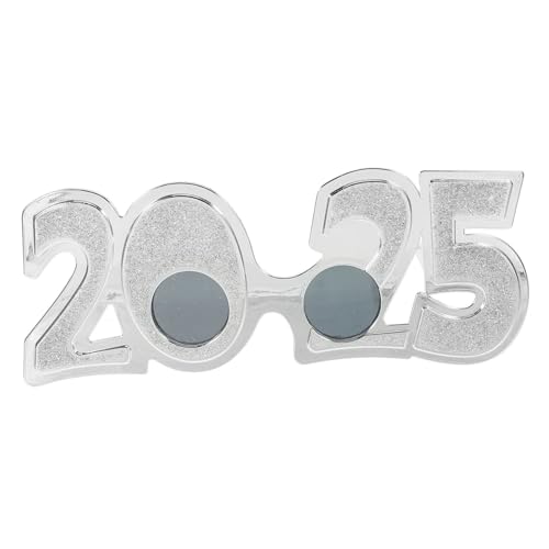 CAXUSD 2025 Brille Partyzubehör Für Das Neue Jahr 2025 Weihnachtsbrille Fotokabine Für Das Neue Jahr 2025 Partybrillen Für Das Neue Jahr Geburtstag Sonnenbrille Silvesterbrille 2025 Stk von CAXUSD