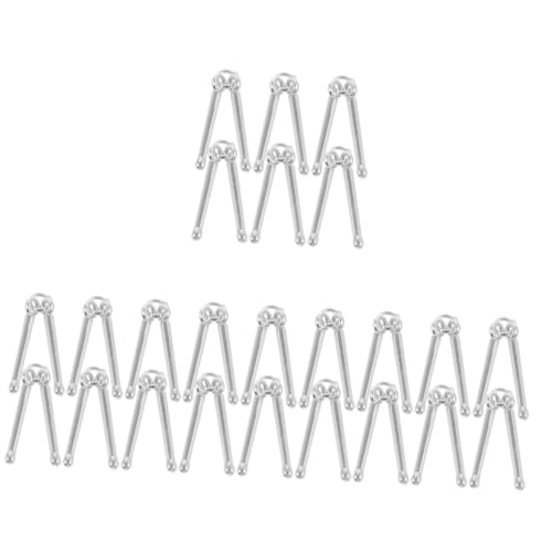 CAXUSD 24 Stk Drumstick-halskette Schmuckmaterial Selber Machen Anhänger Mit Trommelstöcken Aus Legierung Anhänger Für Trommelstöcke Zum Aufhängen Diy-schmuckanhänger Zinklegierung Silver von CAXUSD