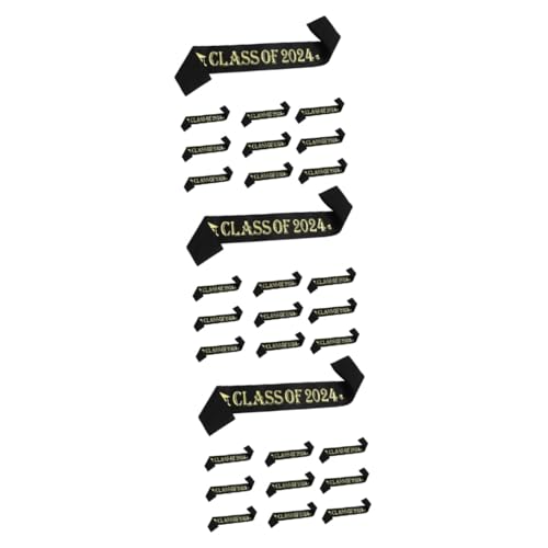 CAXUSD 36 Stück Abschlusszeremonie Gürtel Abschlussfeier Dekoration Abschlussschärpe Band Abschlussfoto Requisiten Sportschärpen Studentenschärpe Für Abschlussfeier Abschlussfeierzubehör von CAXUSD