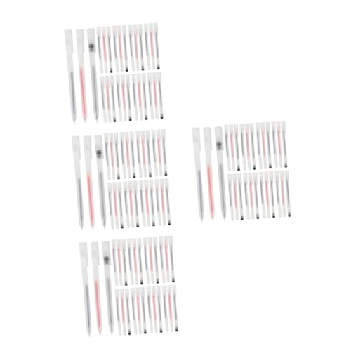 CAXUSD 4 Sätze 05mm Gel Stift Gelstifte Gel Schreibstifte Schreibwarenbeutelset Kettelstifte Punkt Stifte Markierungen Tipp Business-accessoire Büro Stift Nadelnachfüllung; 30 Stück * 4 von CAXUSD