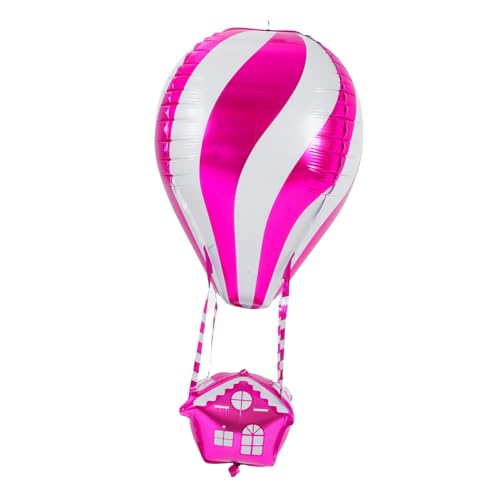 CAXUSD 4 Stk. Heizballon Heißluftballon Für Party Heißluftballon Ballons Aufblasbares Heißluftballon- Reise-party-ballons Heißluftballon-ornament Partyballon Rosy Aluminiumfolie von CAXUSD