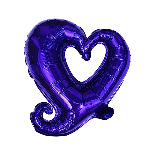 CAXUSD 4 Stück Festival Ballon Party Ballon Festlich Dekorativer Ballon Alles Zum Geburtstag Banner Blaue Luftballons Romantische Herz Luftballons Rosa Dekorationen Herz von CAXUSD