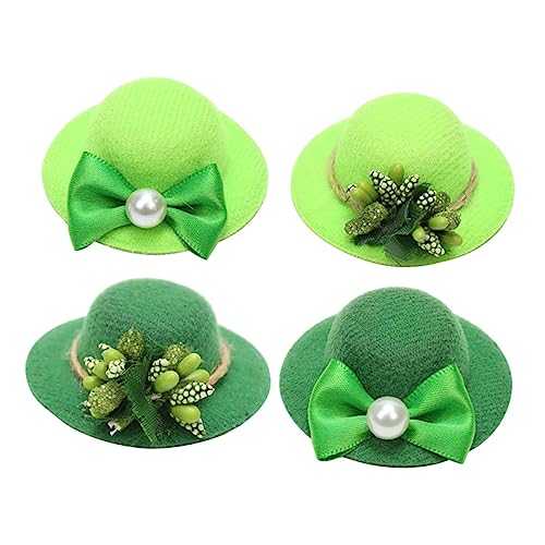 CAXUSD 4 Stück irischer Flaschenverschluss Patricks Day st paddy s party favor Mini Wein party zubehör party accessoires partyzubehör grüne Rotweinflaschenhüte Mini-Weinflaschenhüte Wolle von CAXUSD