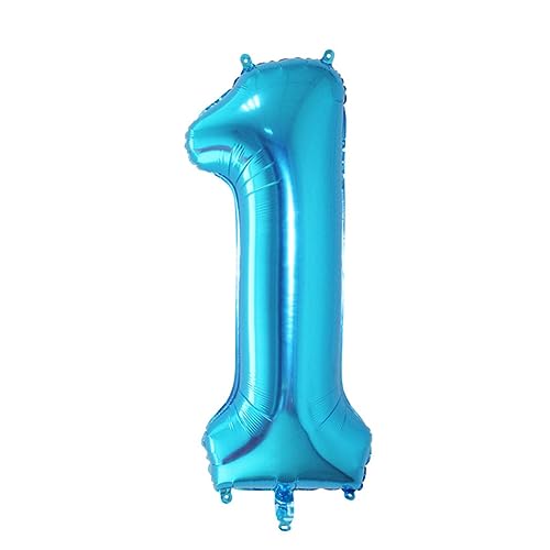 CAXUSD 40 Dekorative Luftballons Jubiläums-nummernballon Folienballons Geburtstag Dekorativ Blaue Alles Zum Geburtstag Luftballons Blaues Dekor Jumbo-nummernballon Zahlenballon Blue von CAXUSD