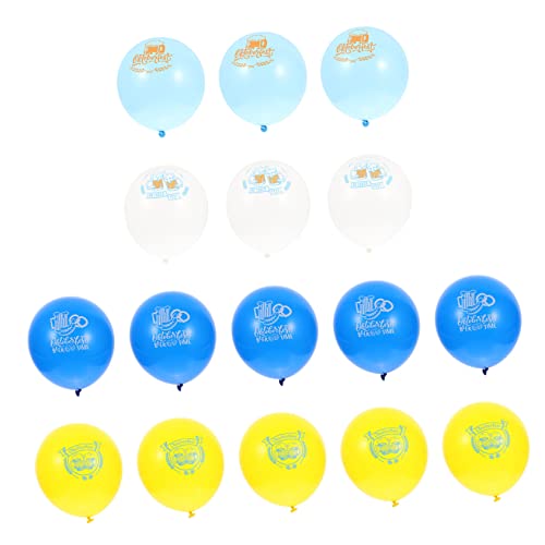 CAXUSD 40 Stück Oktoberfest Ballon Schaumstoff Klebeband Luftballons Mini Honiggläser Mit Schöpflöffel Einrichtungsdekoration Partyzubehör Banner Lebensmittelgläser Mit Deckel von CAXUSD