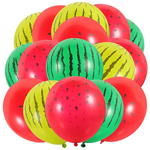 CAXUSD 40st Wassermelonen-latexballon Rote Luftballons Wassermelonenballons Latexballons Fruchtballons Party-layout-ballons Luftballons Für Die Party Ballon Im Hawaii-stil Emulsion von CAXUSD