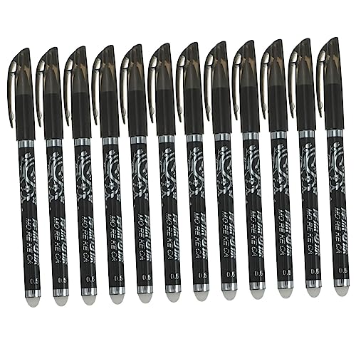 CAXUSD 48 Stk Löschbarer Stift Süßer Stift Schwarze Stifte Löschbare Stifte Kugelschreiber Luxus Einziehbar Stifte Schwarz Pastellstifte Farbtöne Briefpapier-set Chinesische Stifte Tinte von CAXUSD