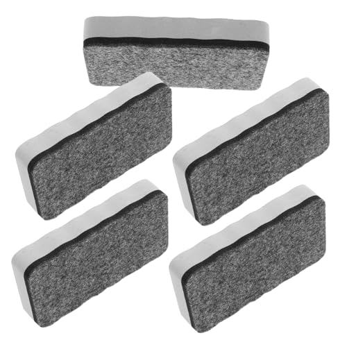 CAXUSD 5 Stück Filztuch wischen Whiteboard-Radierer trockener Tafelwischer Radiergummis für weiße Tafeln trockener Radiergummi Mini Whiteboard trocken abwischbar Eva Grey CAXUSD 5 Stück Filztuch wischen Whiteboard-Radierer trockener Tafelwischer Radiergummis für weiße Tafeln trockener Radiergummi Mini Whiteboard trocken abwischbar Eva Grey von CAXUSD
