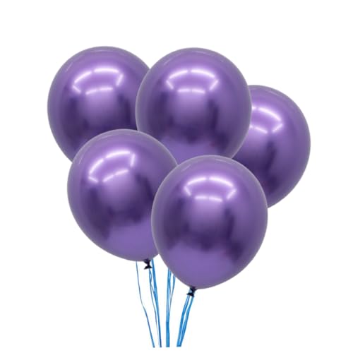 CAXUSD 5 Stück Hochzeitsballons Metallballons Geburtstagsballons Partyballons Latexballons Perlenballons von CAXUSD