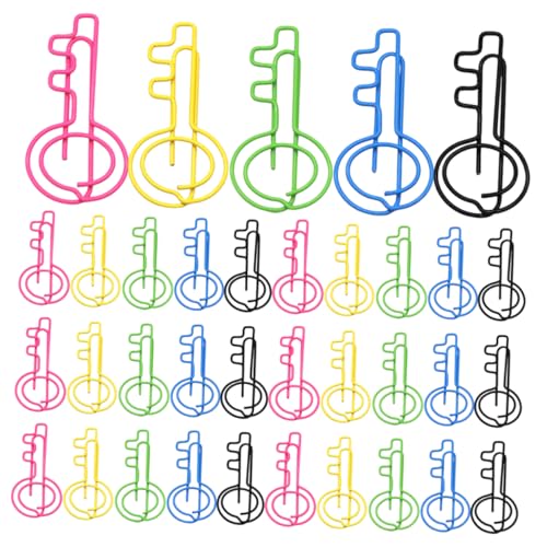 CAXUSD 50 Stück Lustige Büroklammern In Schlüsselform Büroklammern Aus Metall In Schlüsselform Für Die Dateiorganisation Wiederverwendbare Büroklammern Dateiklammern von CAXUSD