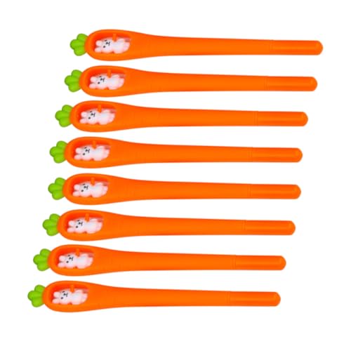 CAXUSD 8St Stift schreibwaren gelpen gel roller pen gel ink pen schreibkladde Kugelschreiber Karotte Textmarker Pastell schlichtes Federmäppchen Unterschrift Kugelschreiber Plastik Orange von CAXUSD