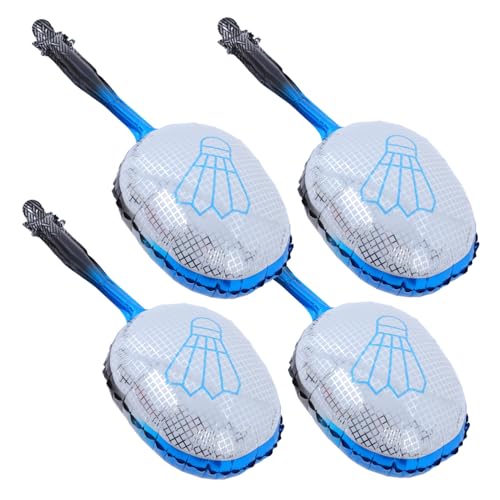 CAXUSD Ballon-Set aus Aluminiumfolie mit Sportthema 4-teilig Dekoration für Geburtstagspartys Badmintonschläger-Form Tennisschuh- für Jungen und Mädchen Discokugeln für Verlobung wiederverwendbar blau von CAXUSD