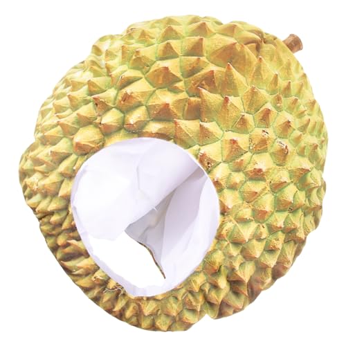 CAXUSD Durian-Kopfbedeckung funky albern lustige Mütze Steampunk-Hut Baseball Kappe tiermütze faschingskostüme accessoires fasching funny present Party-Plüsch-Hut Partyhut-Requisite Stoff von CAXUSD