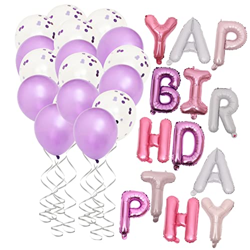 CAXUSD Ballons Happy Birthday Set 1 Set Folienballons Für Geburtstagsfeiern Party Dekorationen Für Jubiläen Feste Und Besondere Anlässe Und Erwachsene von CAXUSD