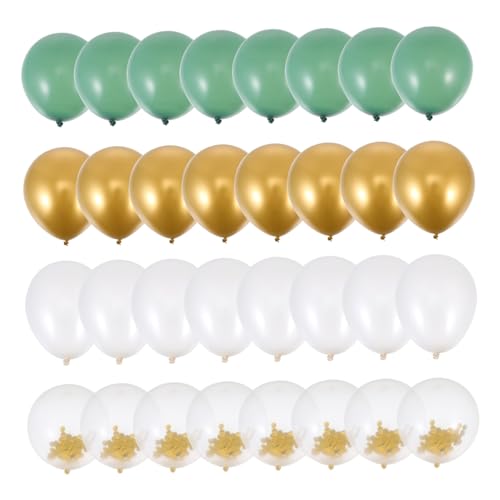 CAXUSD 60er Set Metallische Luftballons Avocado Party Dekoration Für Hochzeit Geburtstagsfeiern Und Anlässe Stilvolle Latex Ballons Für Festliche Anlässe von CAXUSD