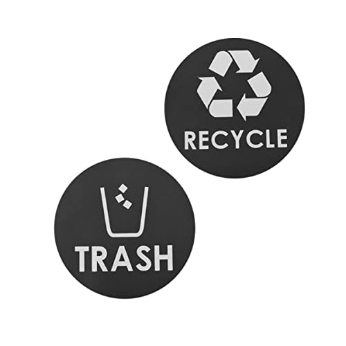 CAXUSD Kreative Autoaufkleber Recycling Symbol Aufkleber PVC ülltonne Aufkleber Für Auto Und Lkw Recycle + Trash Zufälliger Stil von CAXUSD