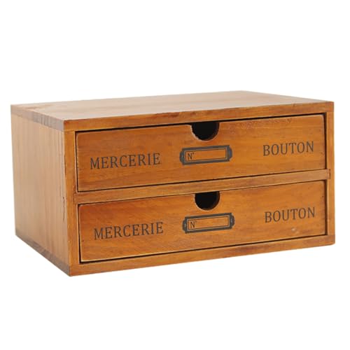 CAXUSD Retro-Aufbewahrungsschrank aus massivem Holz schreibtisch schubladenbox schreibtischschublade Tischaufbewahrungsschublade Schreibtisch-Organizer diverse Kisten diverse Organizer von CAXUSD