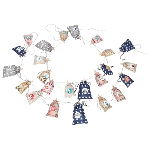CAXUSD Teiliges Adventskalender mit Nummerierten Hängenden Jutesäckchen DIY Weihnachts Countdown Kit Rustikale Wiederverwendbare Beutel mit Zugband für Festliche Deko und Geschenkideen CAXUSD Teiliges Adventskalender mit Nummerierten Hängenden Jutesäckchen DIY Weihnachts Countdown Kit Rustikale Wiederverwendbare Beutel mit Zugband für Festliche Deko und Geschenkideen von CAXUSD