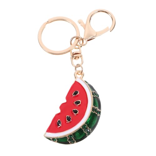 CAXUSD Wassermelonen-Schlüsselanhänger Halskette mit Wassermelone Sommer-Schlüsselanhänger Wassermelonen-Anhänger Schlüsselanhänger mit Wassermelonenmotiv Schlüssel hängende Verzierung von CAXUSD