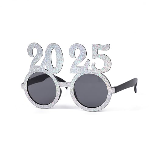 CAZSTYK Leichte 2025 Neujahrsparty-Brille, Feiertage, Partys, Neuheit, Brillenrahmen, geeignet für jedermann von CAZSTYK