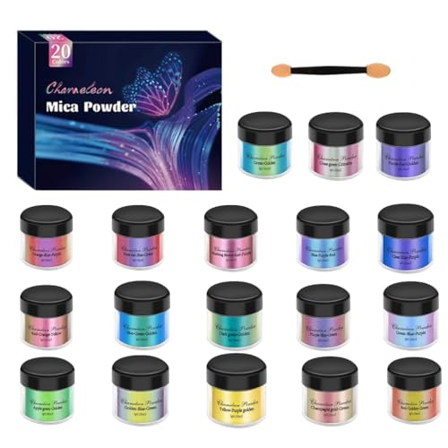 CAZSTYK Resin Pigmente Mica Powder Resin Art Supply Nail Art Zubehör Pulver Pigmente Craft Dye Perfekt für Epoxidharz von CAZSTYK